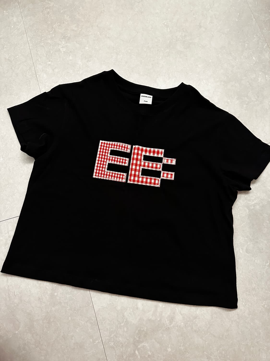 엔조블루스 픽셀 로고 반팔 상품이미지2