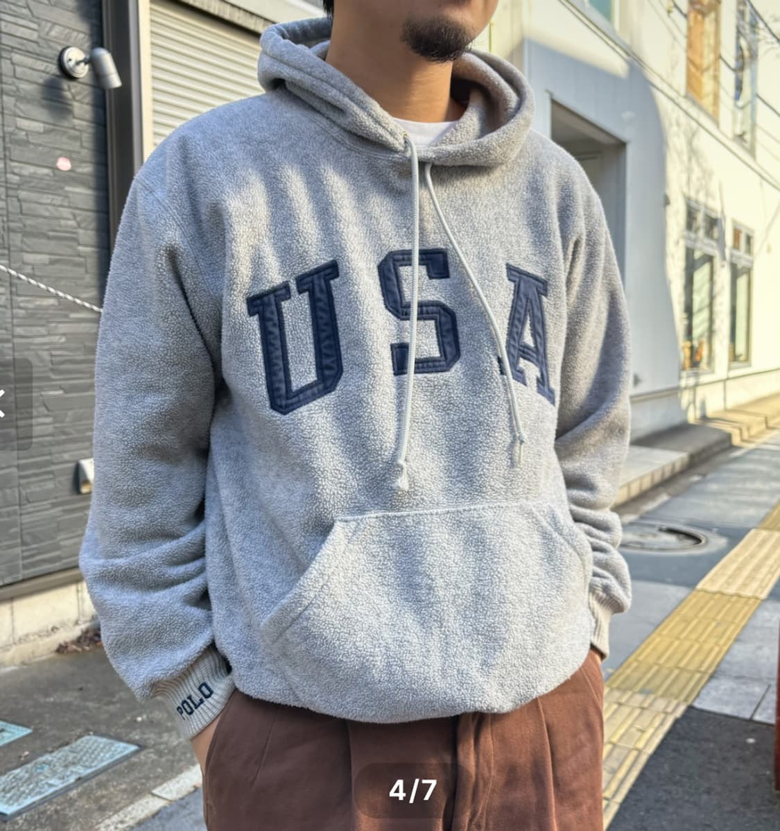 90s 폴로스포츠 USA 후리스 후드티 상품이미지1