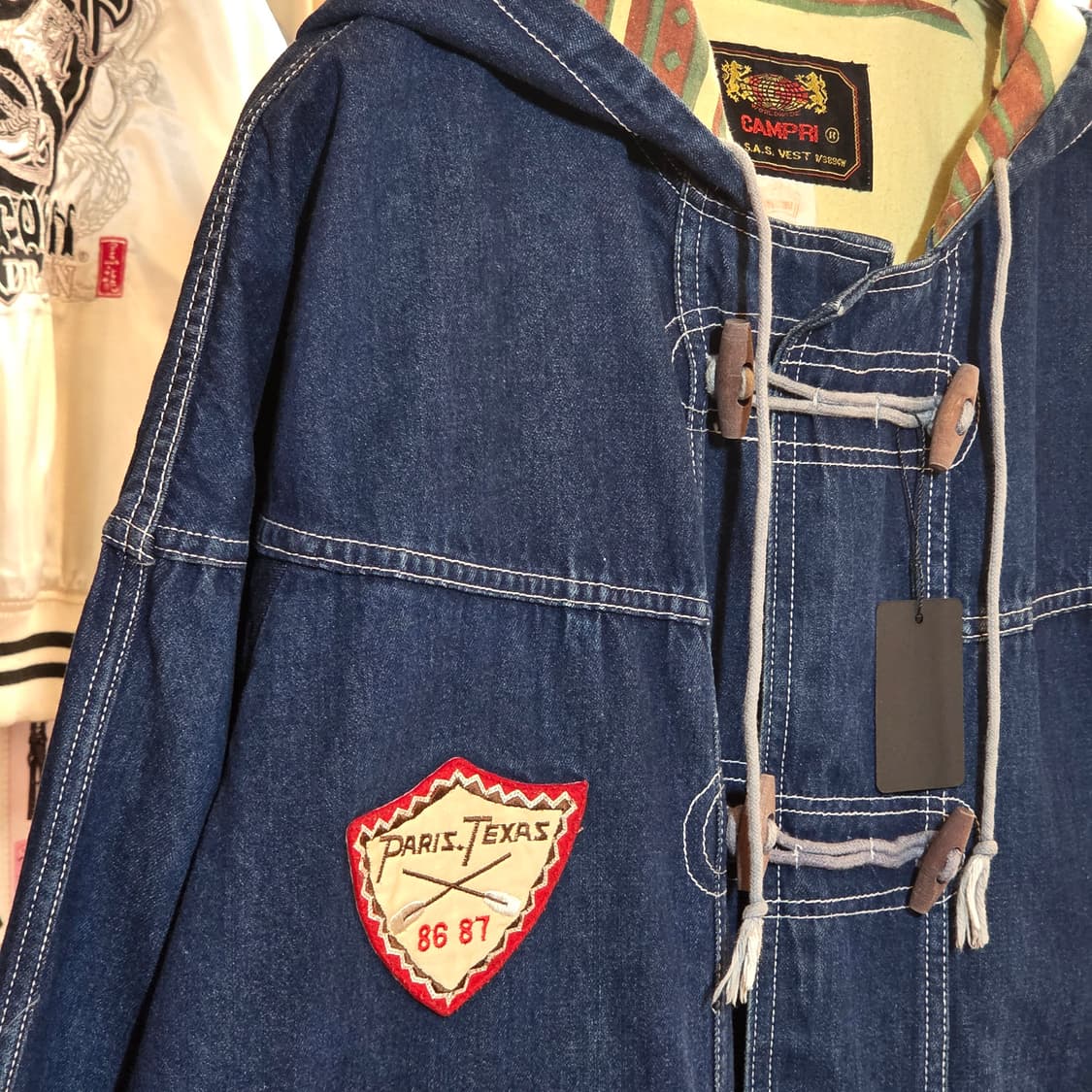 JPN 토글 떡볶이 후드 데님 자켓 상품이미지3