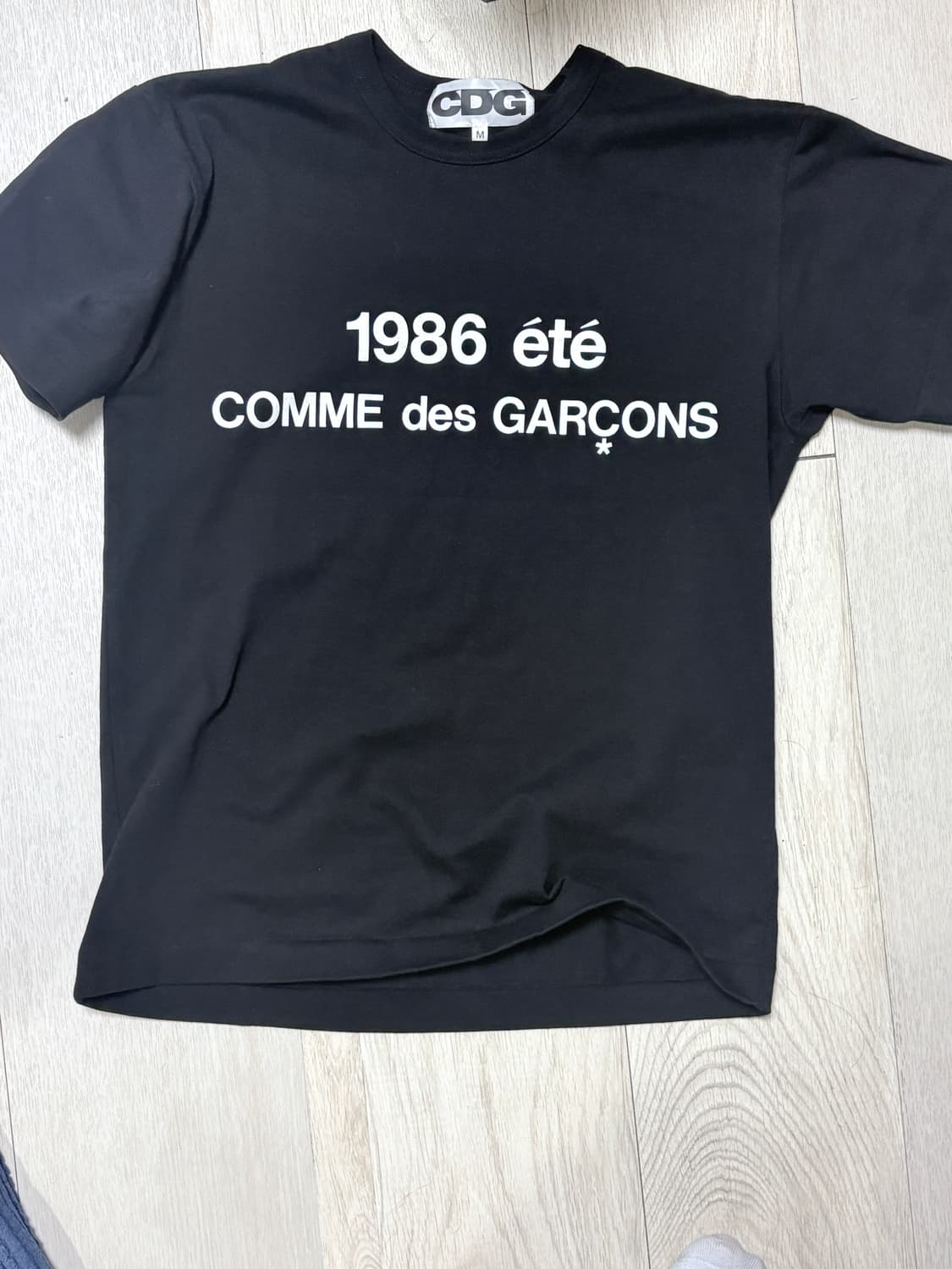 CDG 1986 꼼데가르송 티셔츠 블랙 상품이미지2
