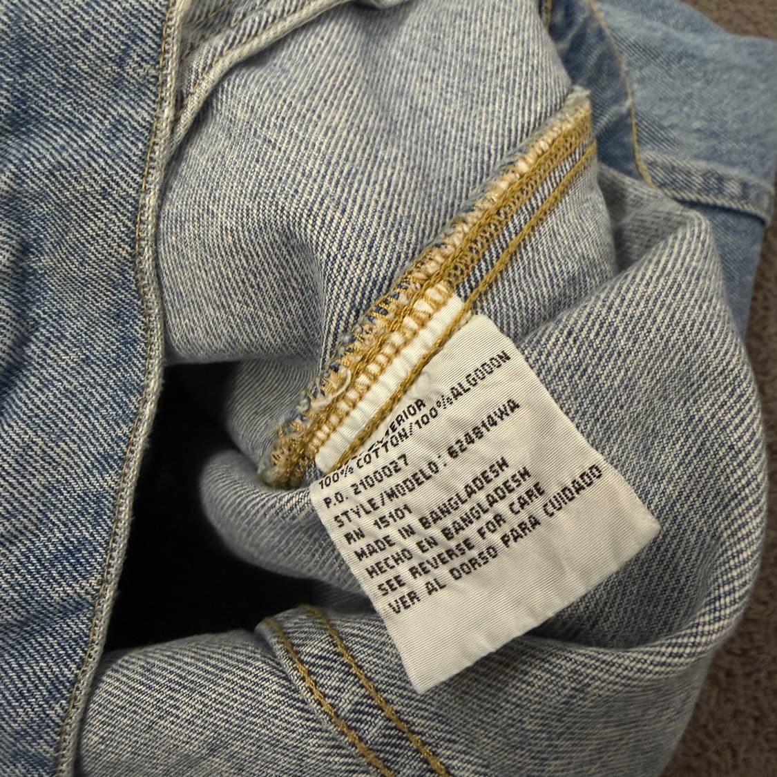 [ 정품/L ] 랭글러 빈티지 데님 트러커 청자켓 상품이미지6