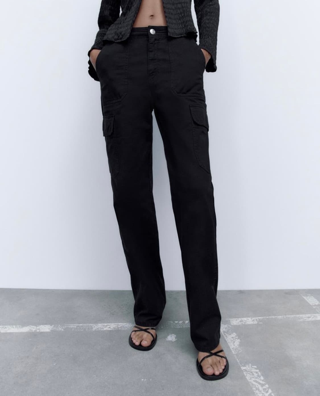 자라 스트레이트 카고팬츠 상품이미지1