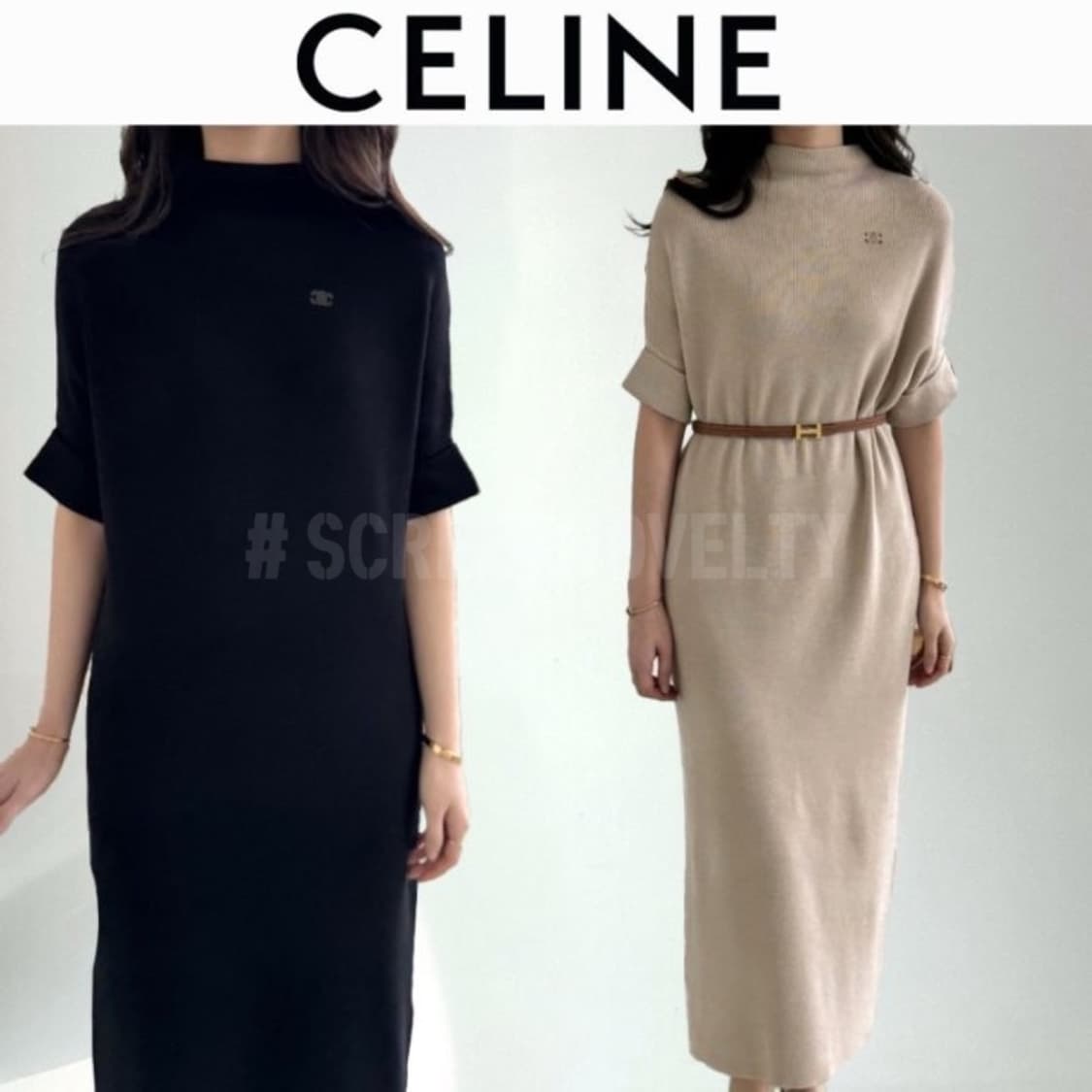 셀린느 반목 니트 원피스 상품이미지1