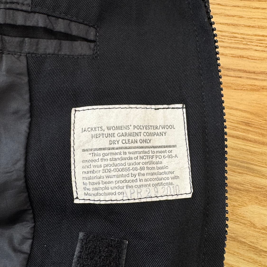 80s USN 미해군 우먼스 오피서 봄버 자켓 made in USA (M 상품이미지5