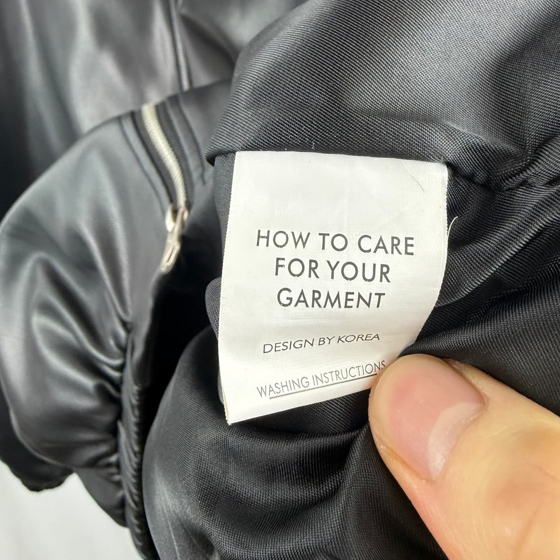 (F) 플레이스 스튜디오 비건 레더 오버핏 블루종 자켓 상품이미지6