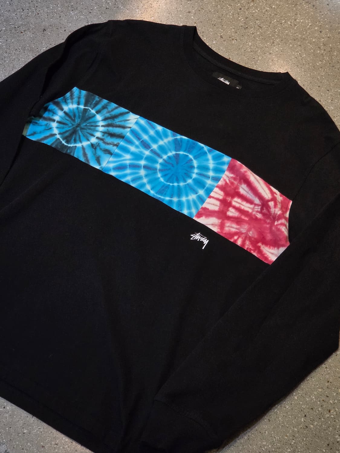 Stussy 스투시 타이다이 블랙 롱슬리브 상품이미지1