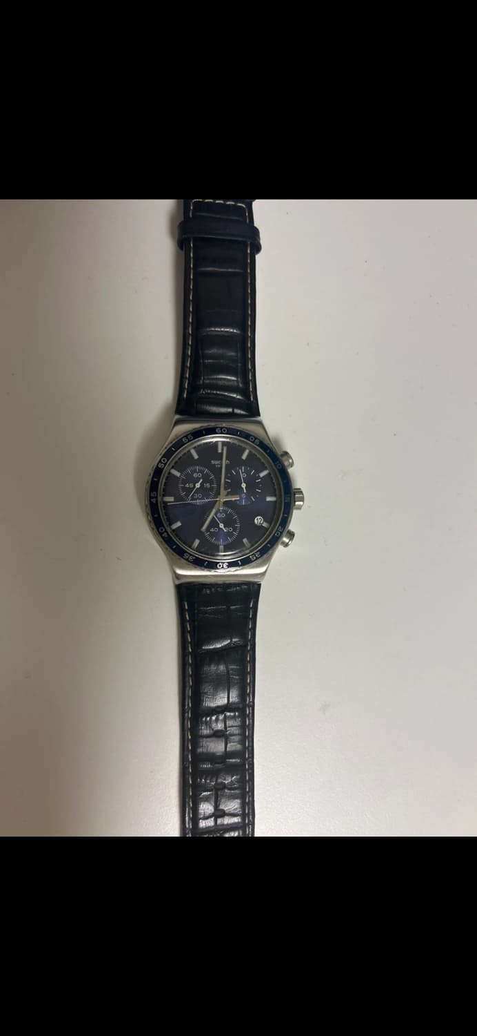 스와치 코발트 라군 가죽시계 급처합니다 상품이미지1