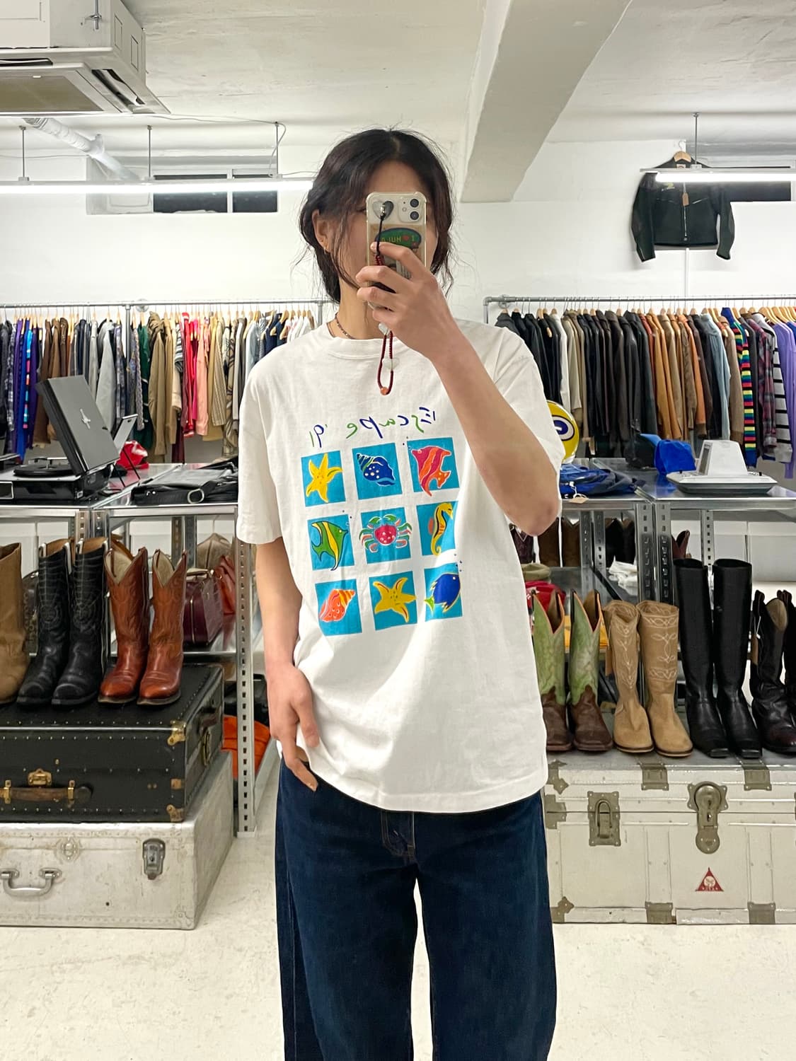90s tropical fish t-shirt 90년대 열대어 티셔츠 상품이미지6