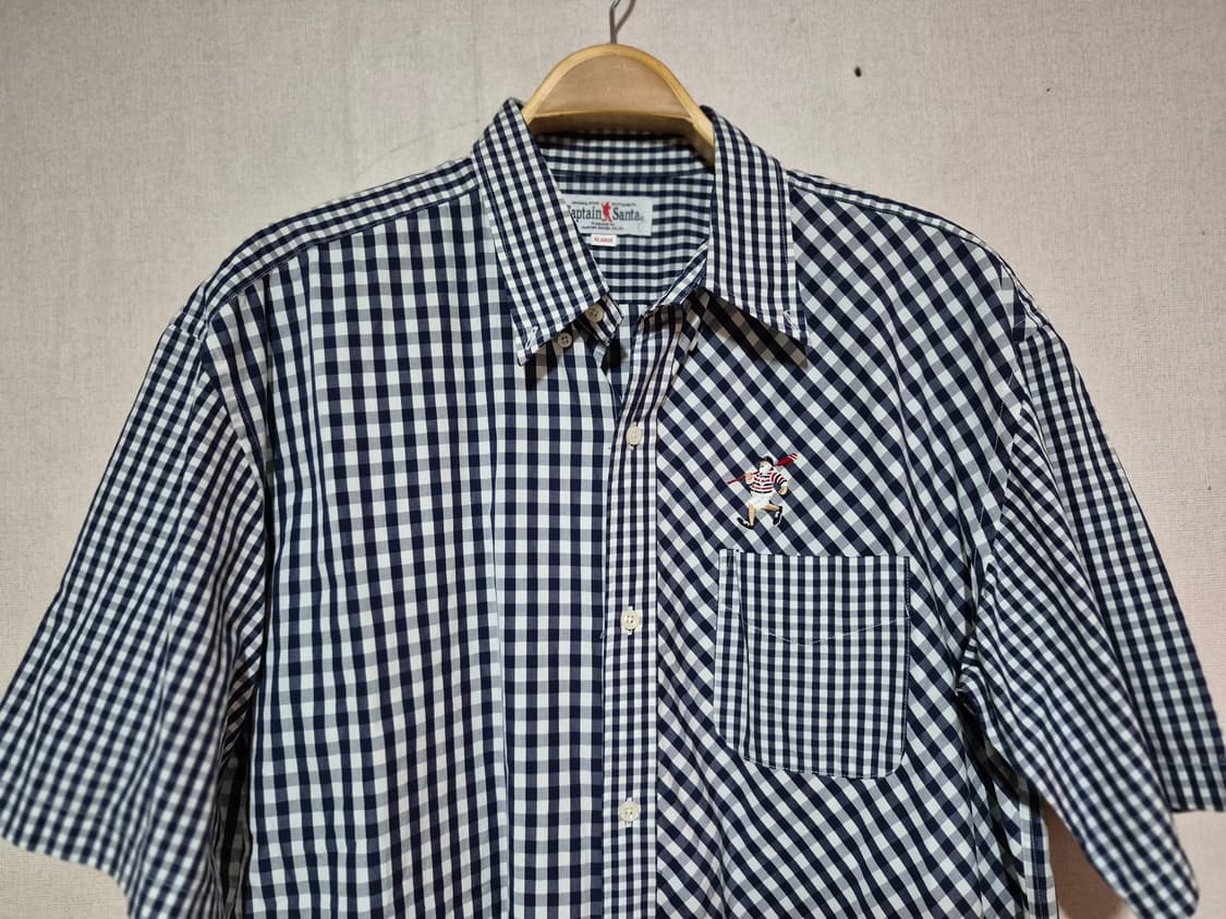 캡틴산타 체크반팔셔츠( XL) 상품이미지3