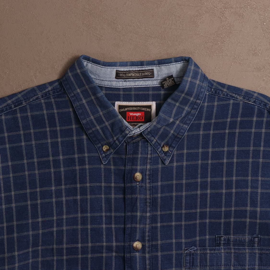랭글러 히어로 코튼 체크 워크셔츠 A1557 상품이미지2