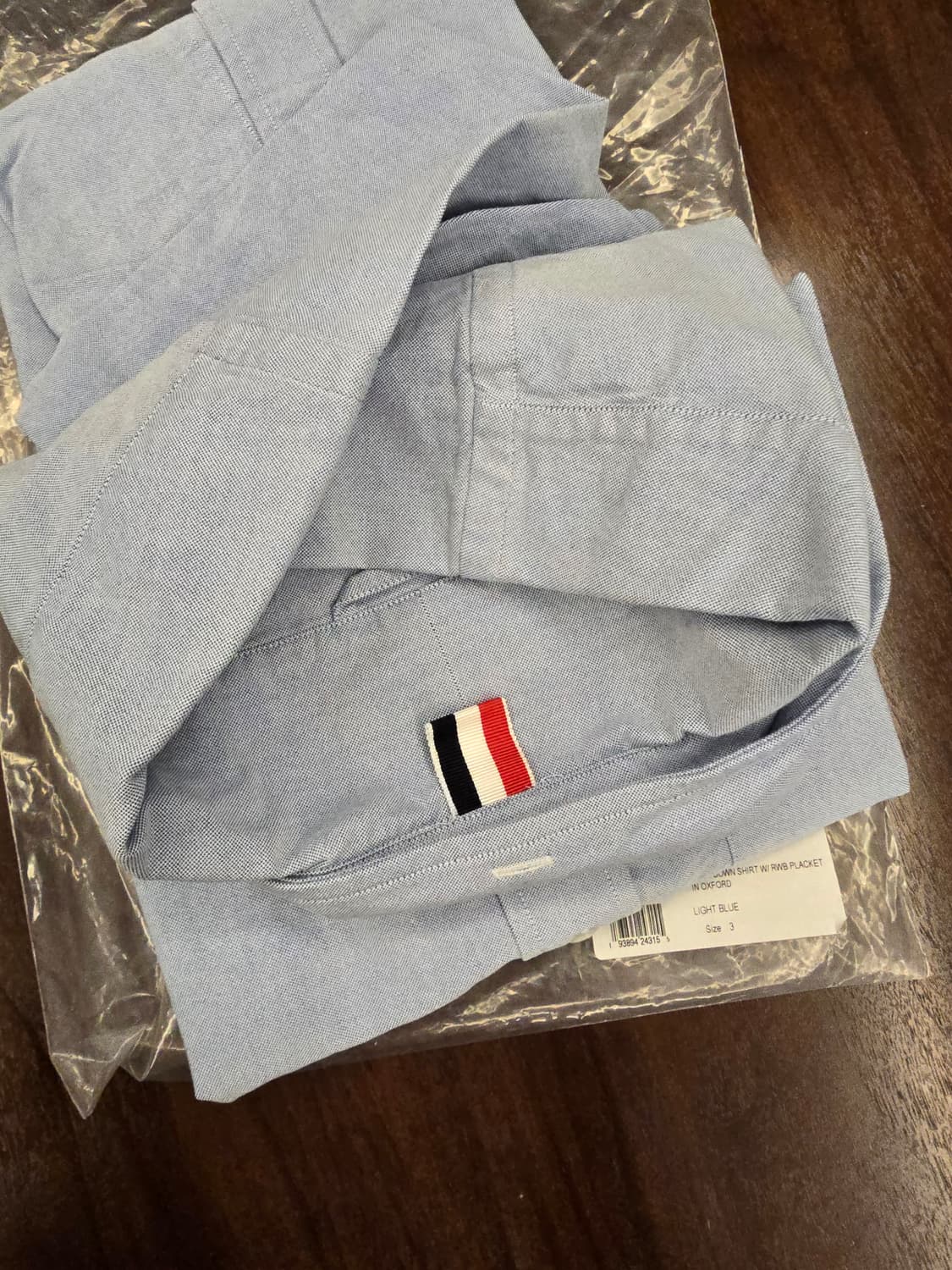 톰브라운 옥스포드 삼선 셔츠 블루 3 새제품 상품이미지4