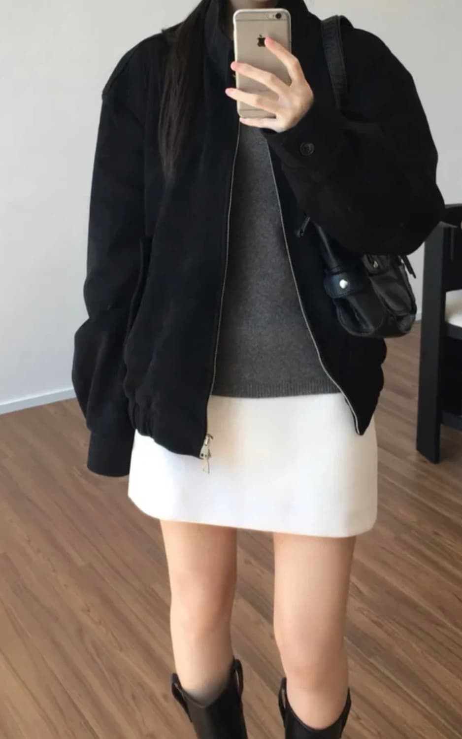 검정 스웨이드 자켓 상품이미지3