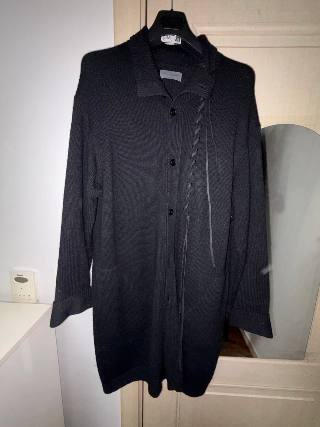 요지야마모토 뿌르옴므 22fw 롱 니트코트 상품이미지2