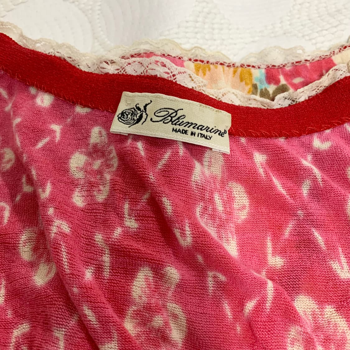 blumarine 레이스 플라워 니트 반팔 상품이미지7