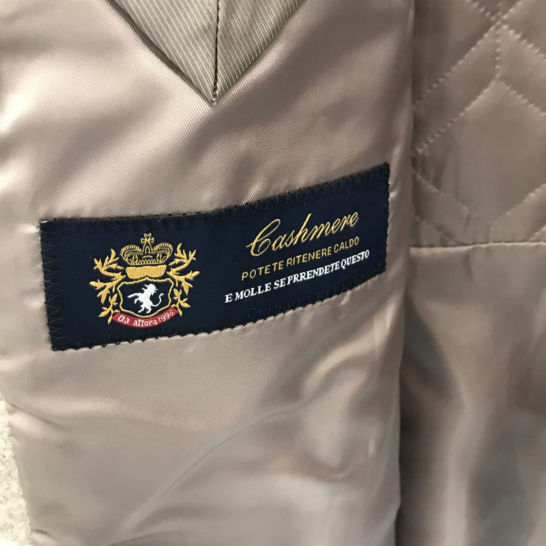 지오송지오 캐시미어 체크 모직코트 [105] 상품이미지4