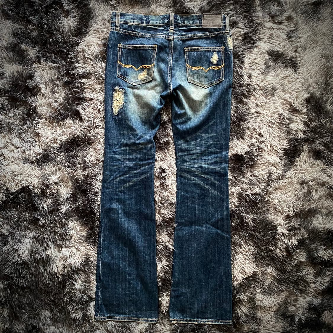 Fuga Distressed Bootcut Pants 상품이미지8
