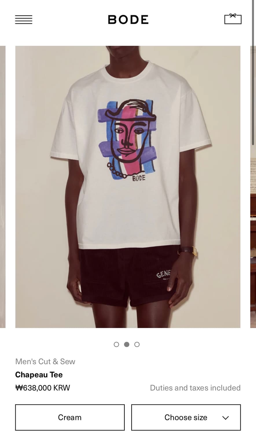 [L]보디 BODE Chapeau 티셔츠 상품이미지4