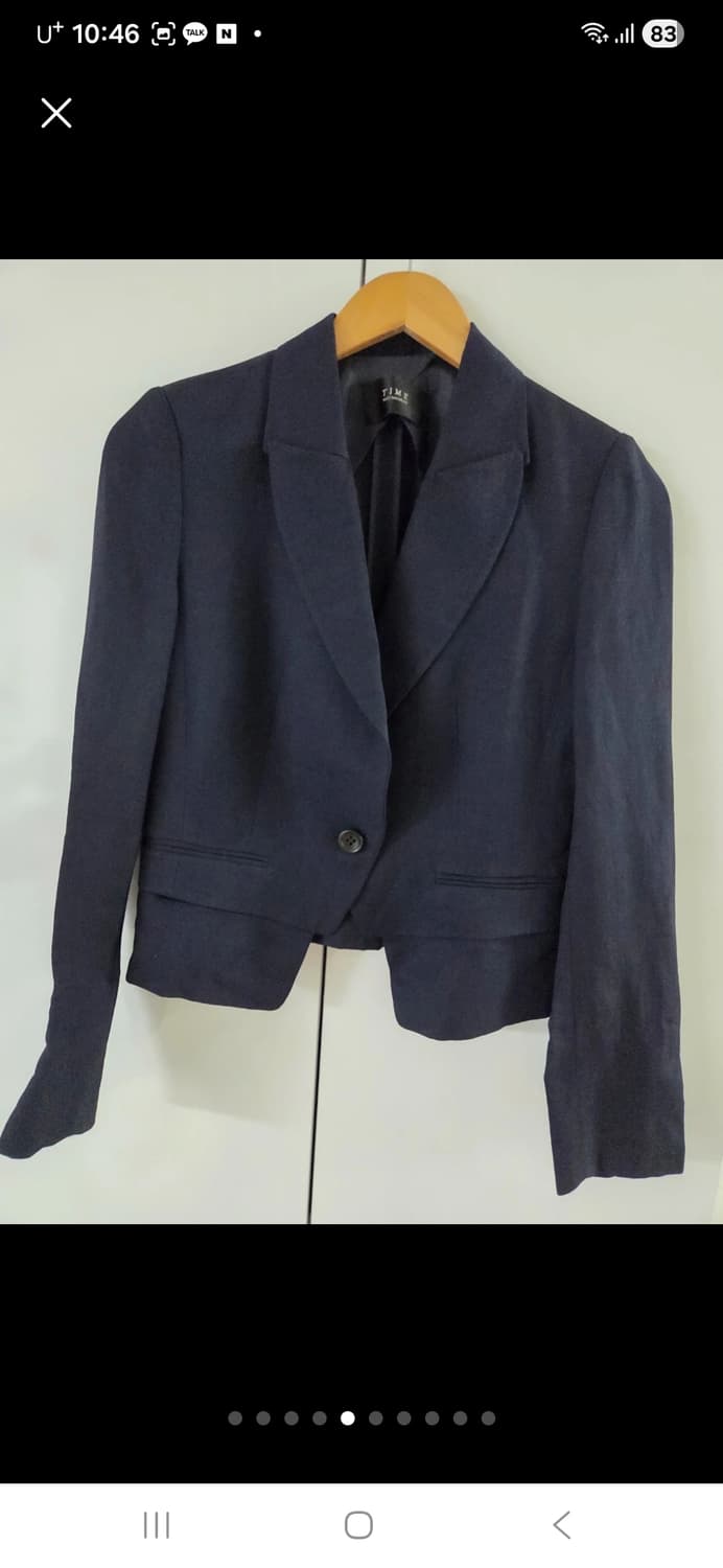 타임(한섬)네이비 숏 자켓/44-슬림55 상품이미지5