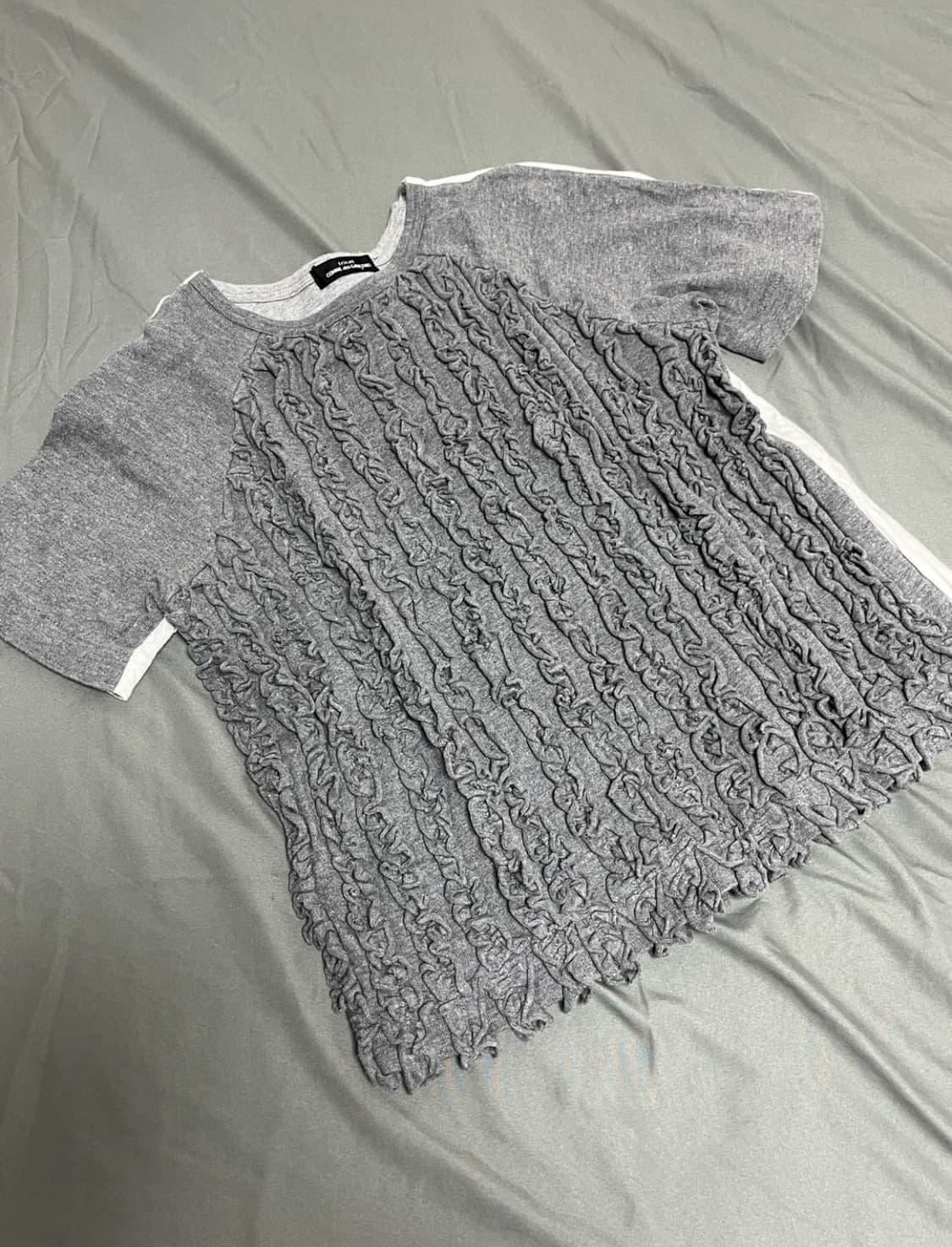 꼼데가르송 트리콧 프릴 티셔츠 상품이미지3