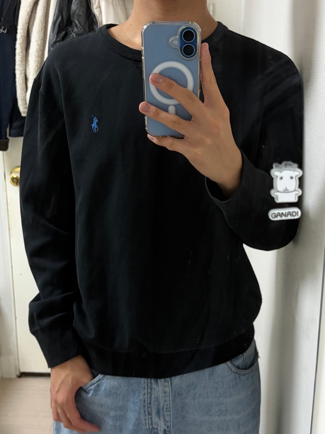 (착용사진O) 블루포니 폴로 맨투맨 상품이미지2