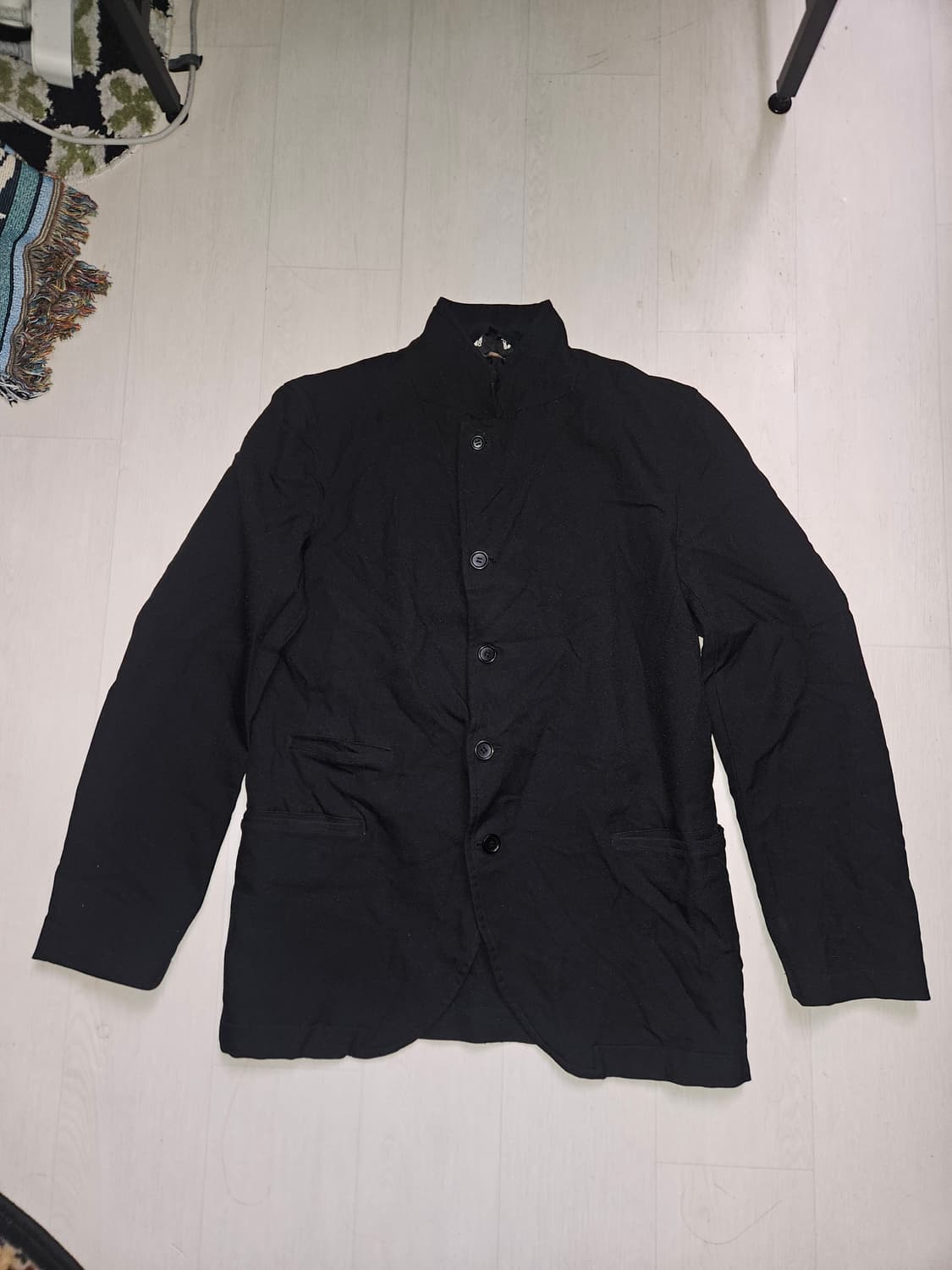 꼼데가르송 블랙 축융 자켓 상품이미지5