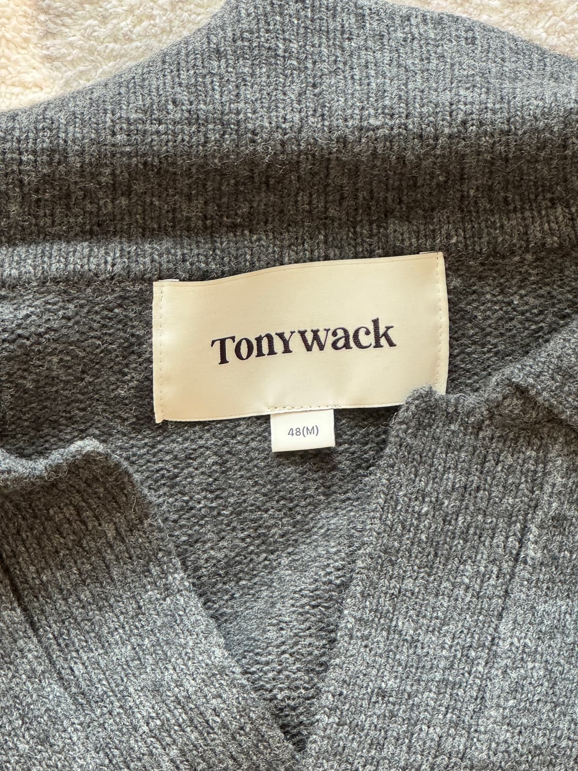 [M] 토니웩 울 캐시미어 아가일 니트 상품이미지3