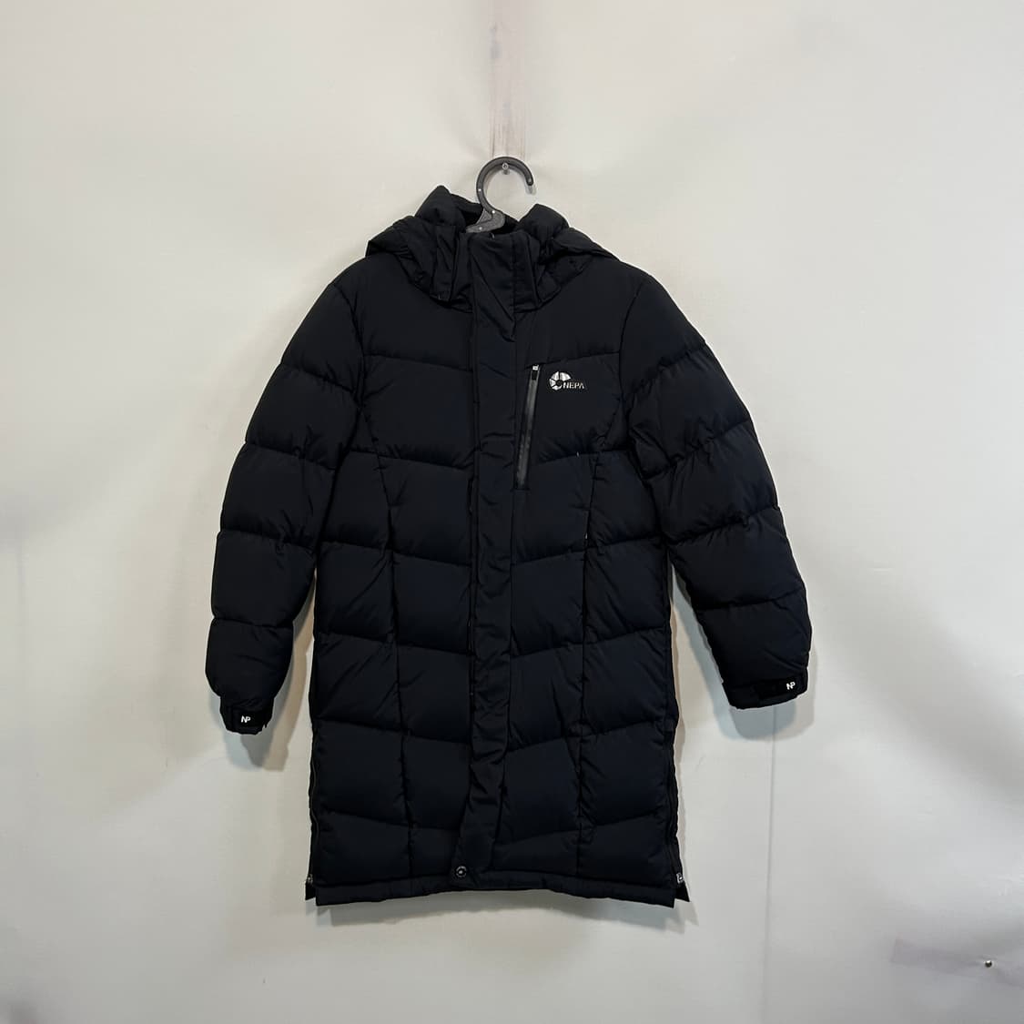 네파 키즈 구스다운 롱패딩 140 블랙 상품이미지1