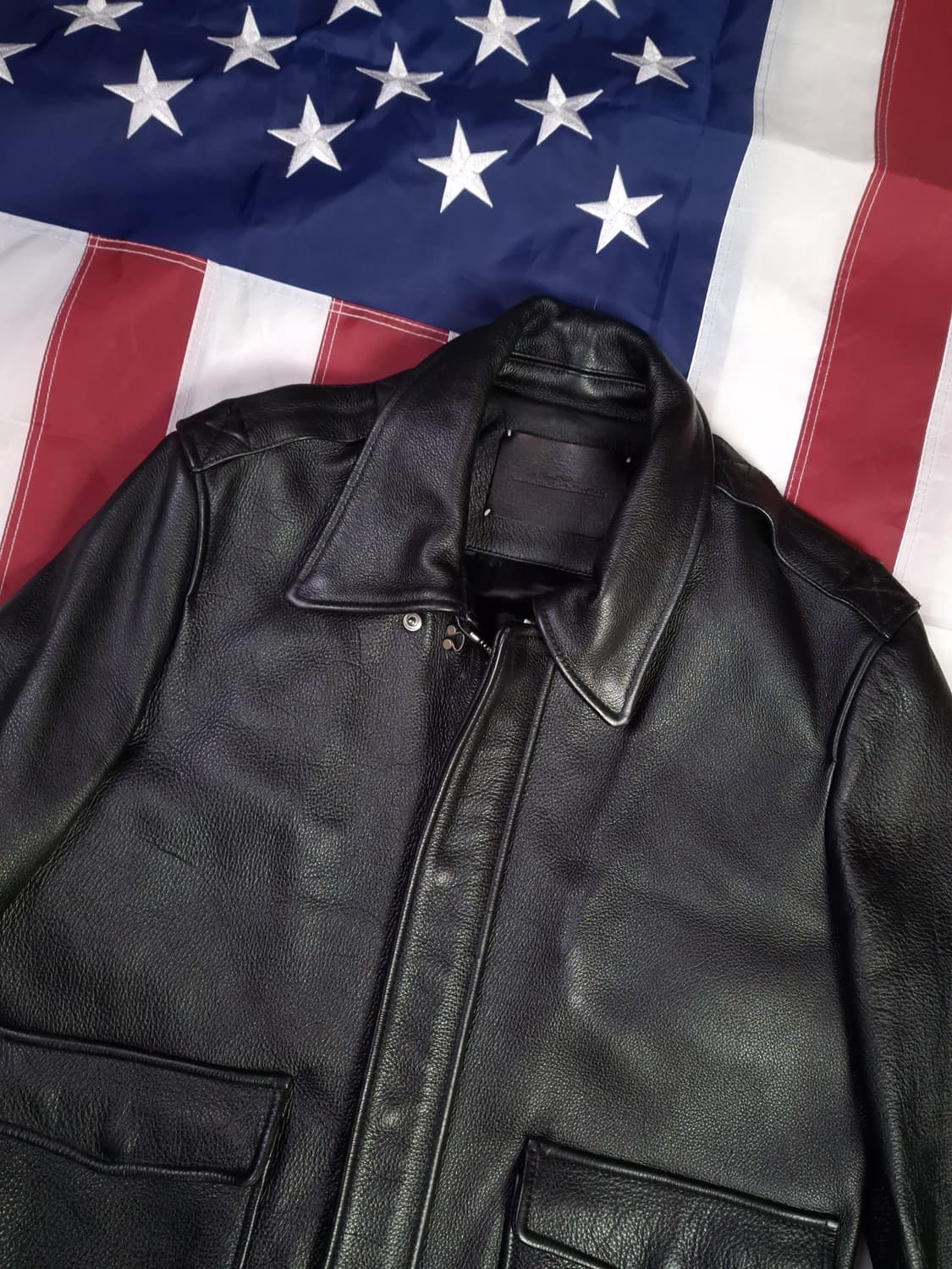 특A 비바스튜디오 리얼레더 A-2 항공자켓 상품이미지2