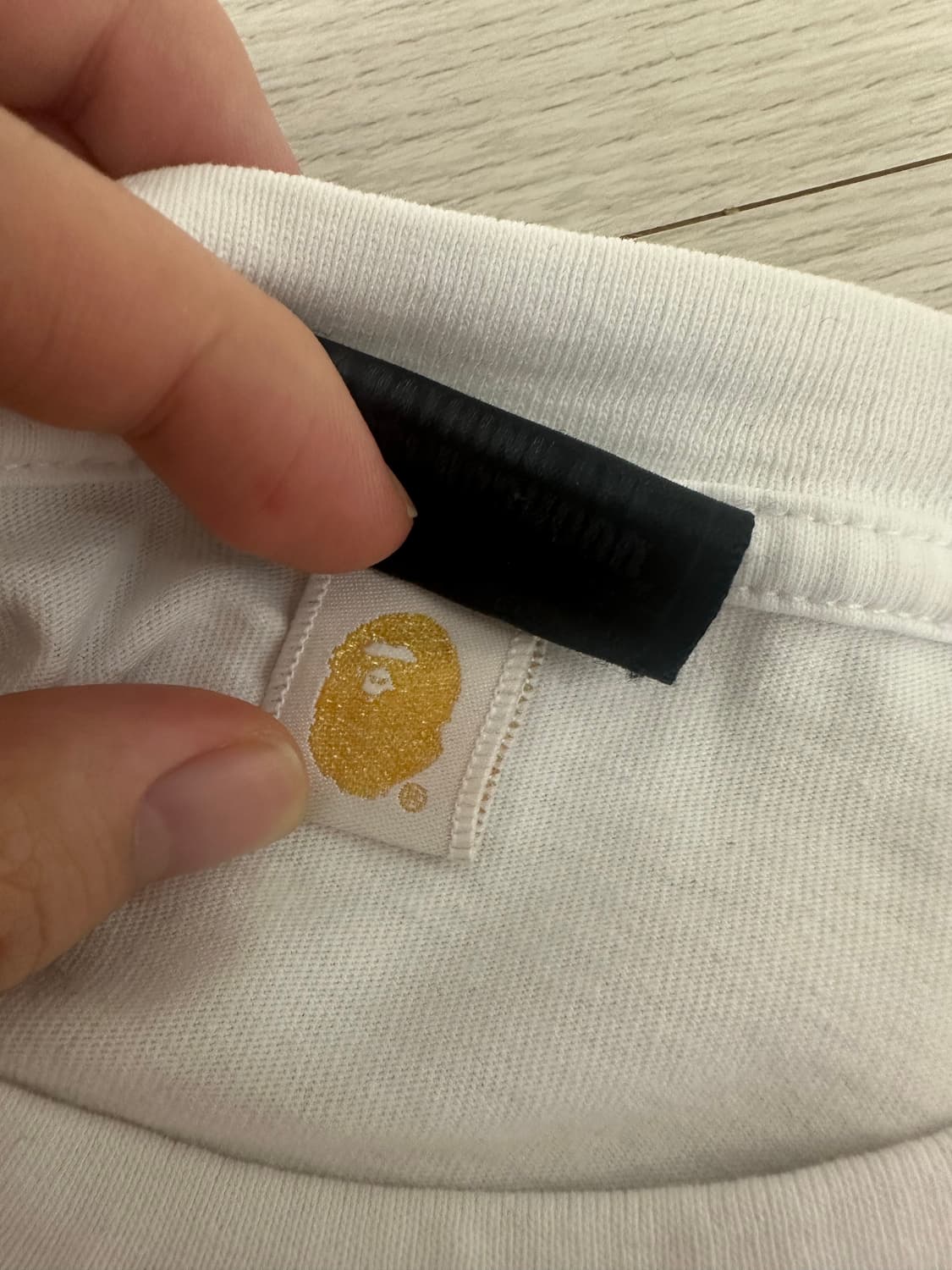 네이버후드 X bape 베이프 콜라보 반팔 상품이미지3