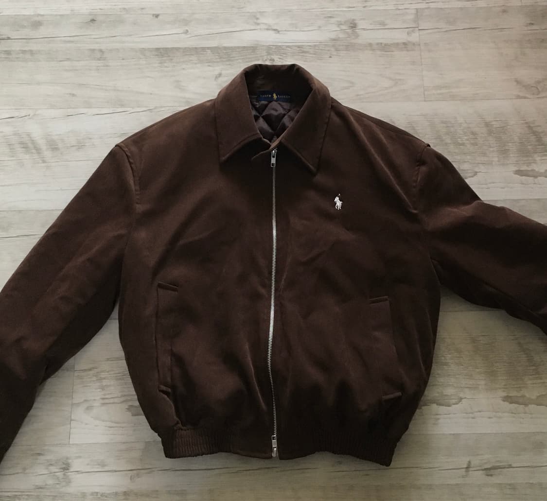 폴로라프로렌 누빔 스웨이드 자켓  상품이미지1