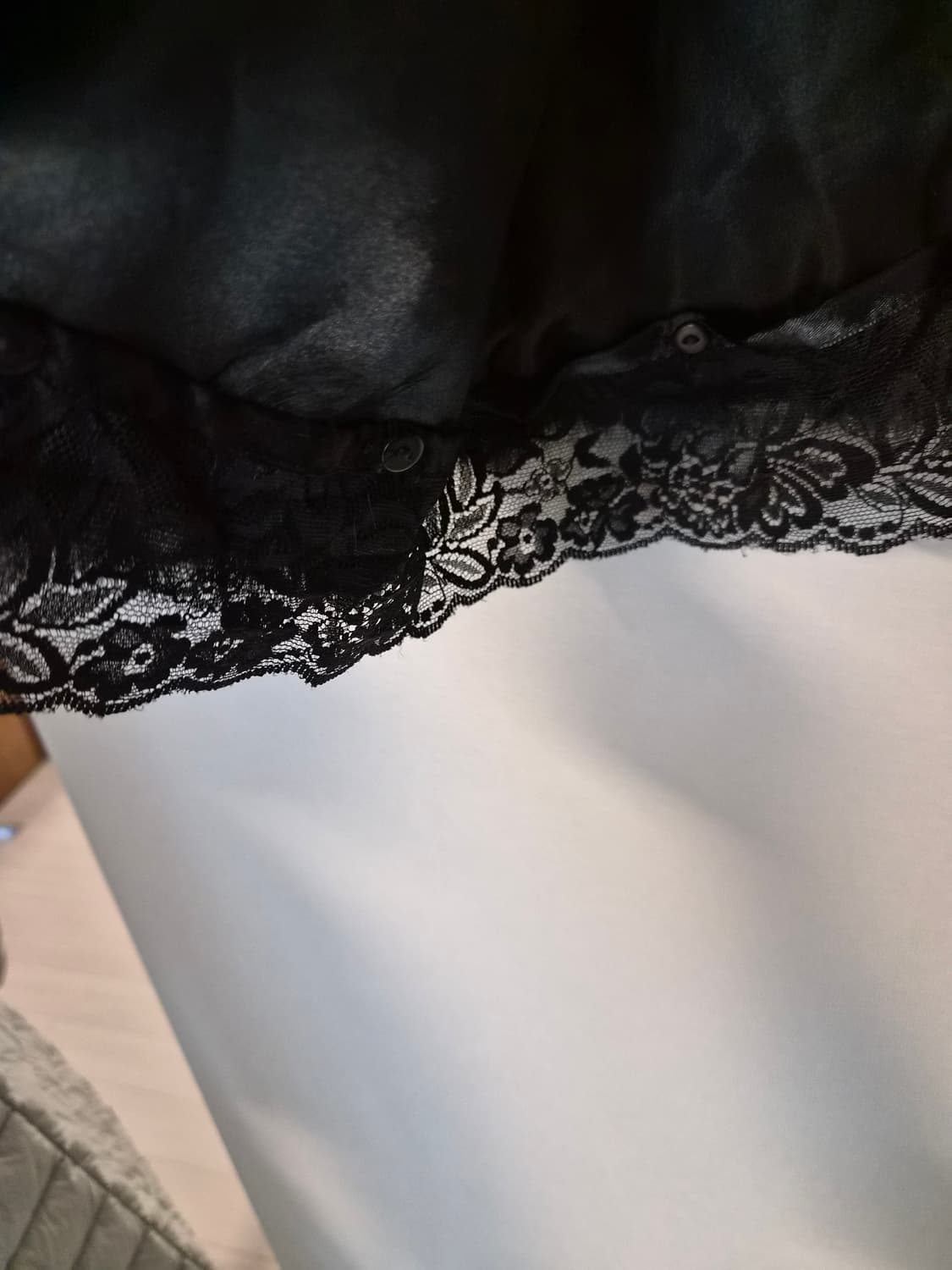 (고급/새빙) 레이스 배색 블랙 천연 밍크 퍼 볼레로/자켓 (탈부착 가능 상품이미지6