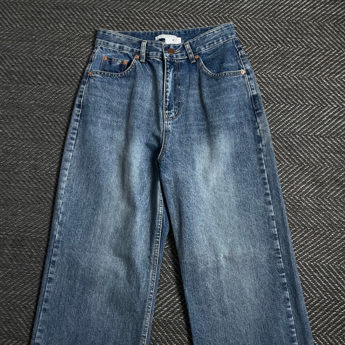 AHEAD 빈티지 와이드 워싱 데님 팬츠 y 4027 상품이미지5