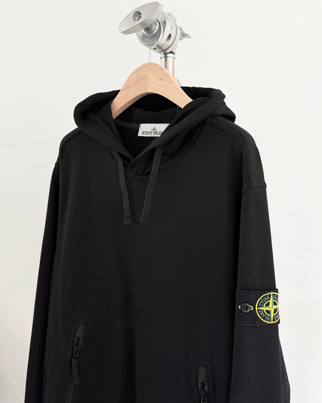 Stone-Island 스톤 아일랜드 가먼트 다이드 와펜 후드티 상품이미지5