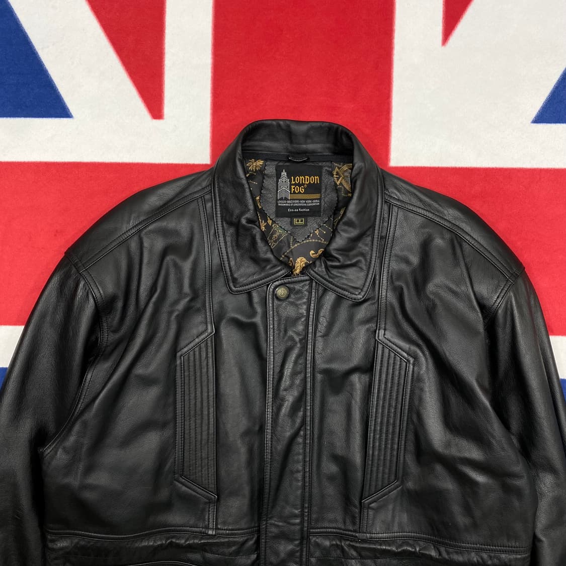 런던포그 양가죽 하프자켓 실측 L -XL  상품이미지3