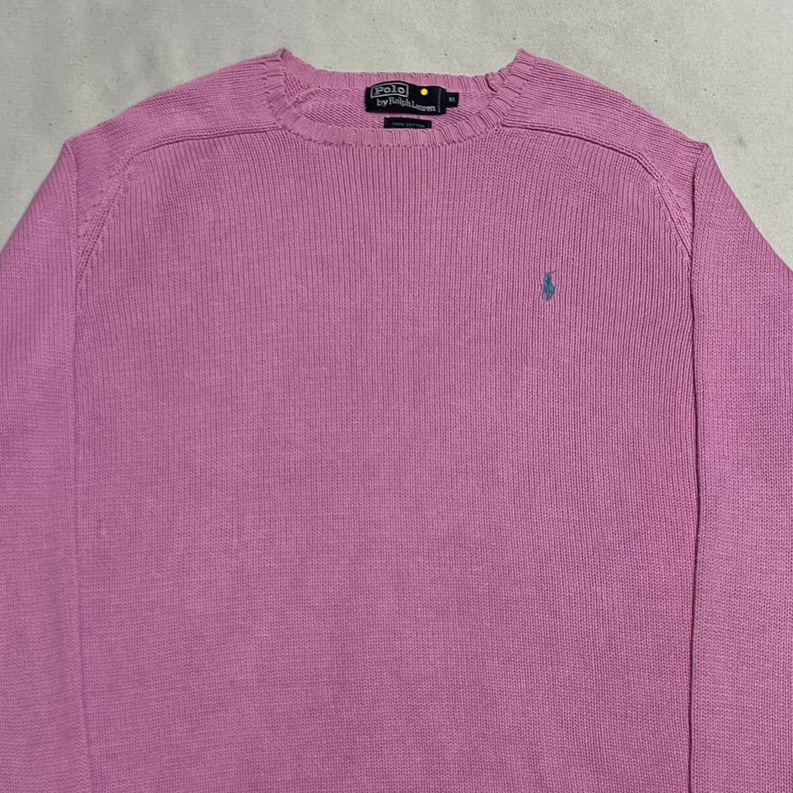 XL 폴로랄프로렌 핑크 코튼 니트 상품이미지1