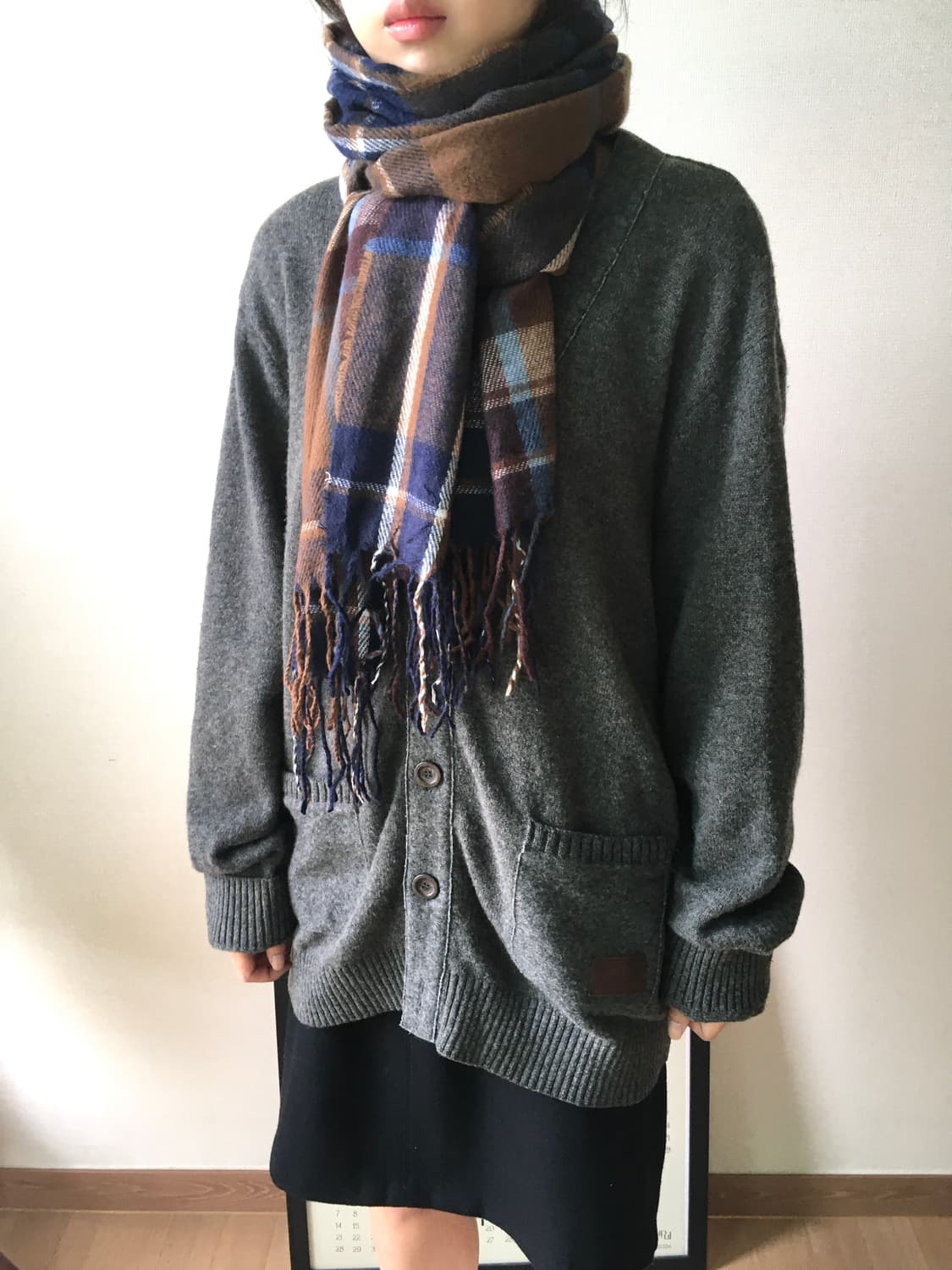 빈티지 초코 머플러  상품이미지3