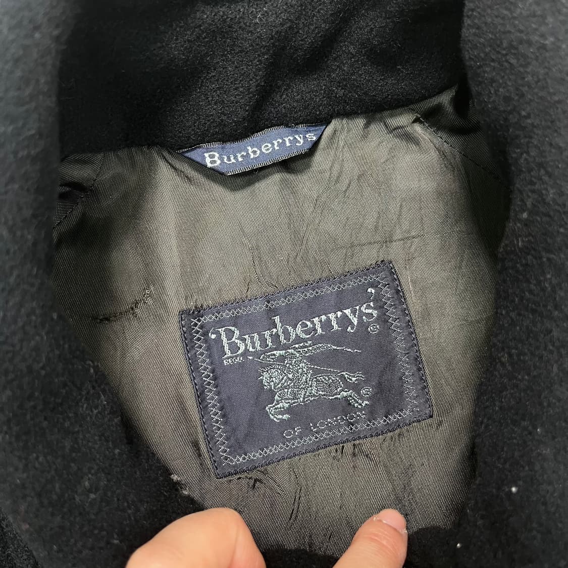 100 버버리 90s 울 블루종 자켓 상품이미지2