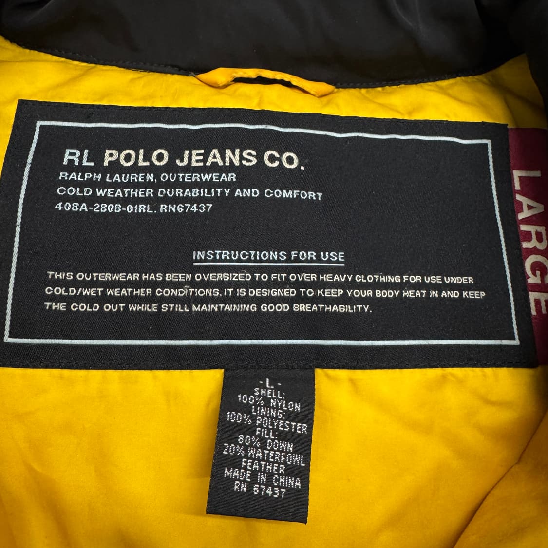 폴로 90s 덕다운 푸퍼 패딩 블랙 상품이미지8