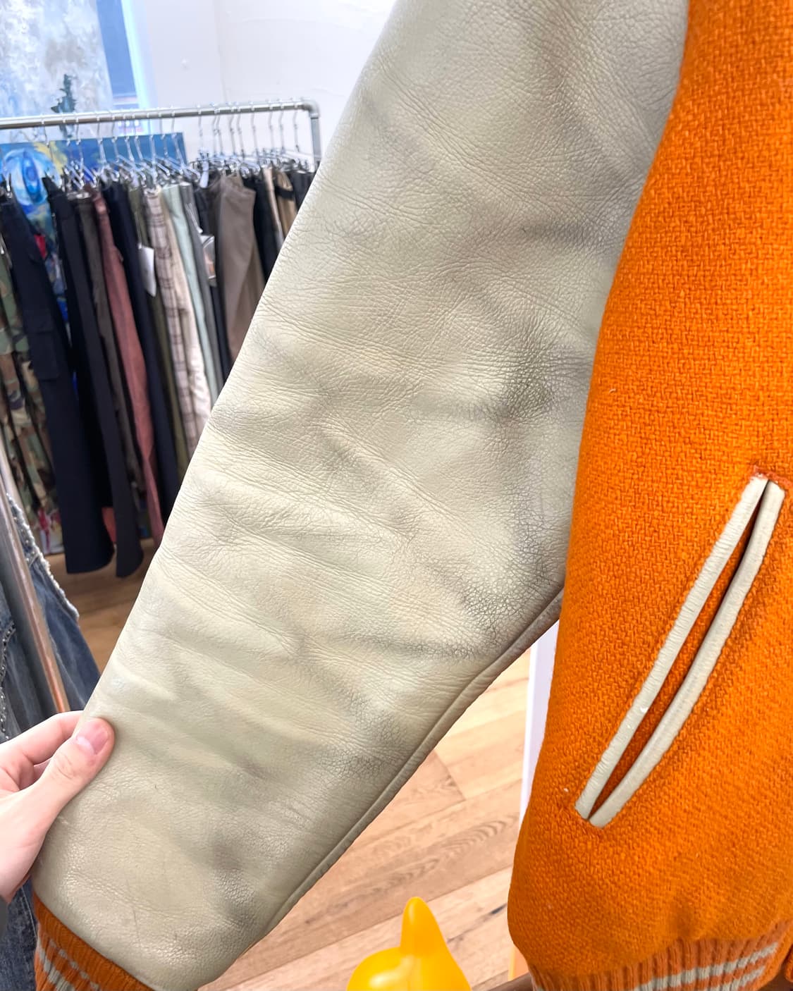 [40] 휴스턴 바시티 자켓 오렌지 상품이미지4