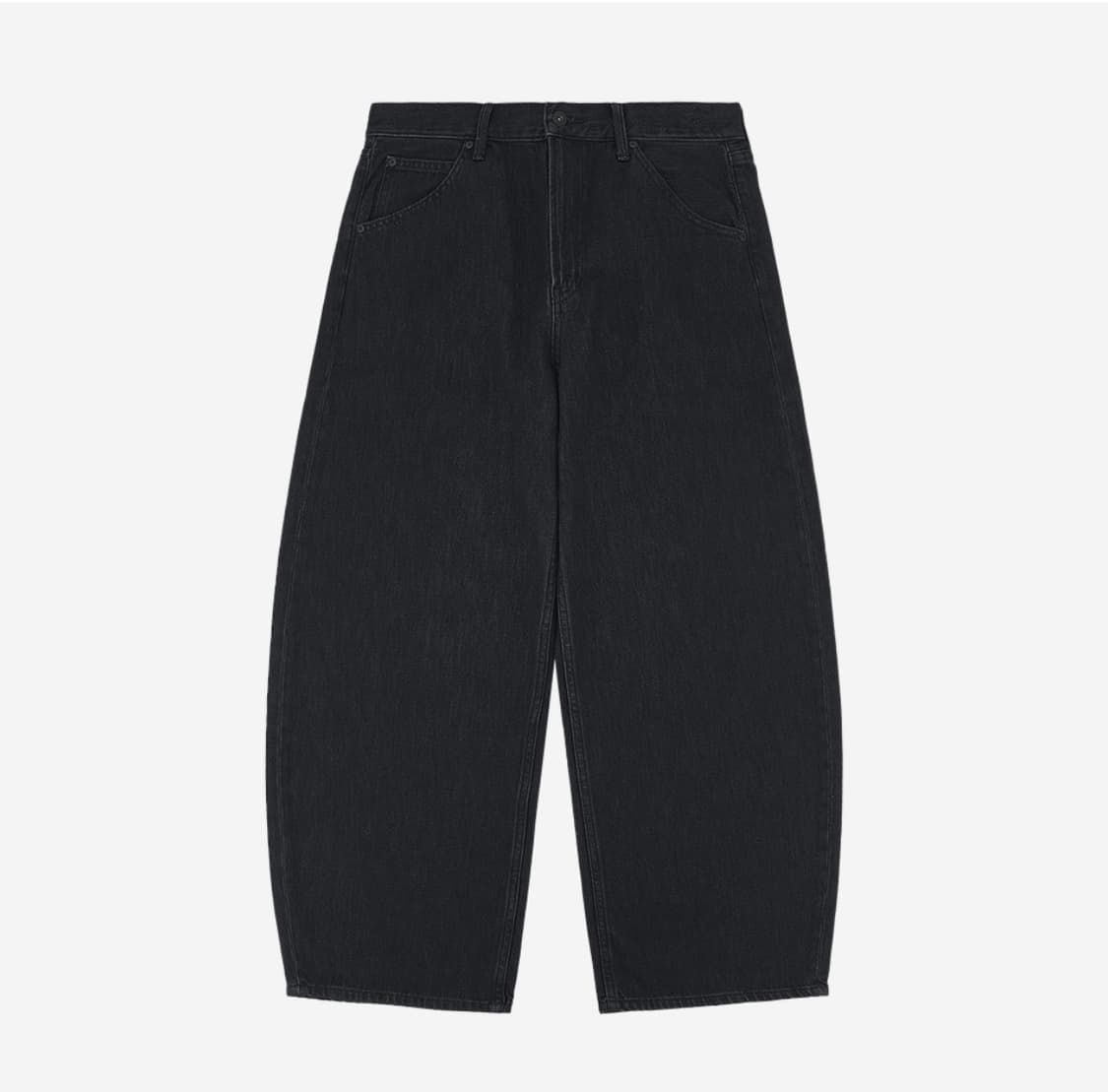 유니클로 배기커브 진 우먼 다크 그레이 66cm(26) 상품이미지1