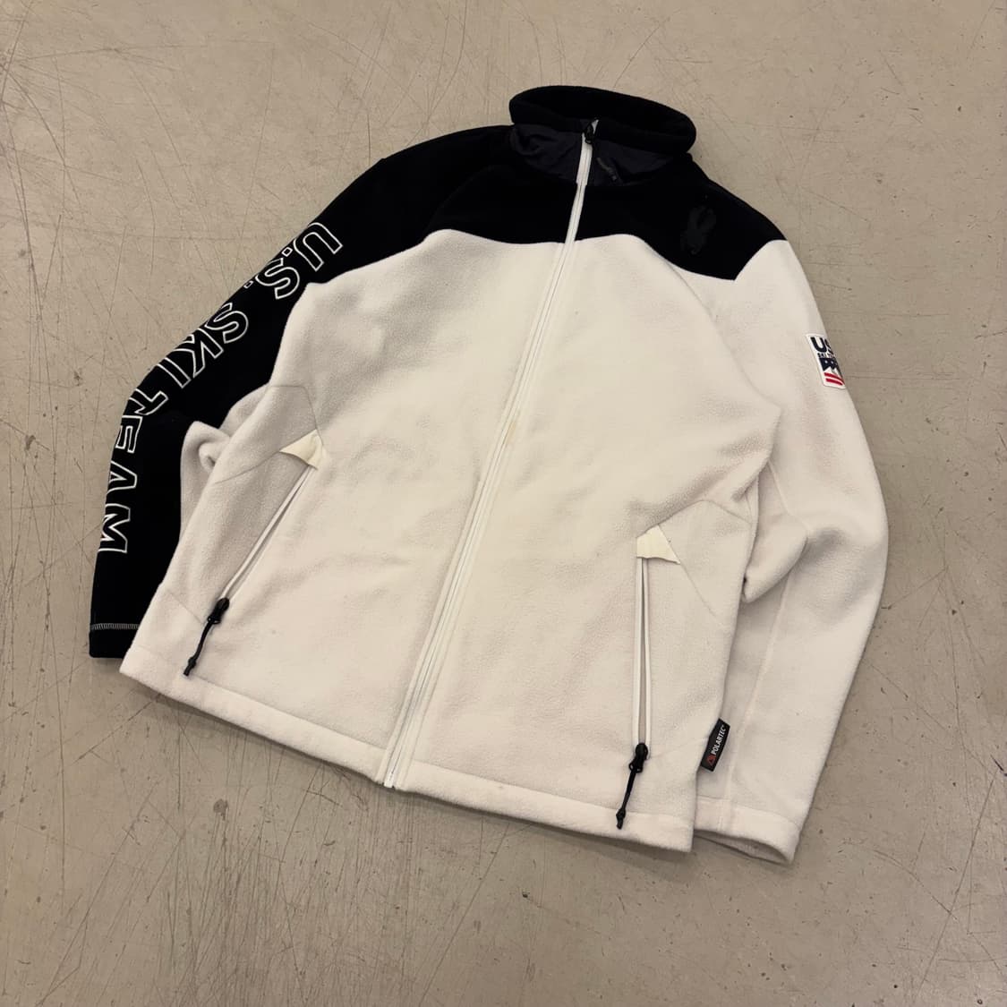 스파이더 Us ski team 투톤 플리스 집업 상품이미지1