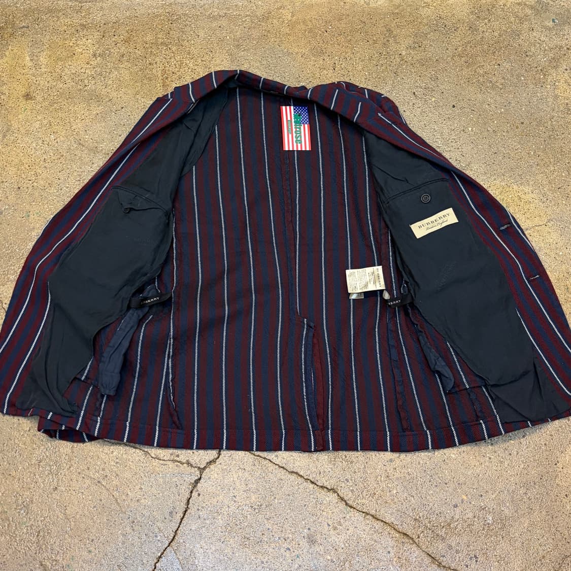 버버리 빈티지 울 스트라이프 블레이저  상품이미지5