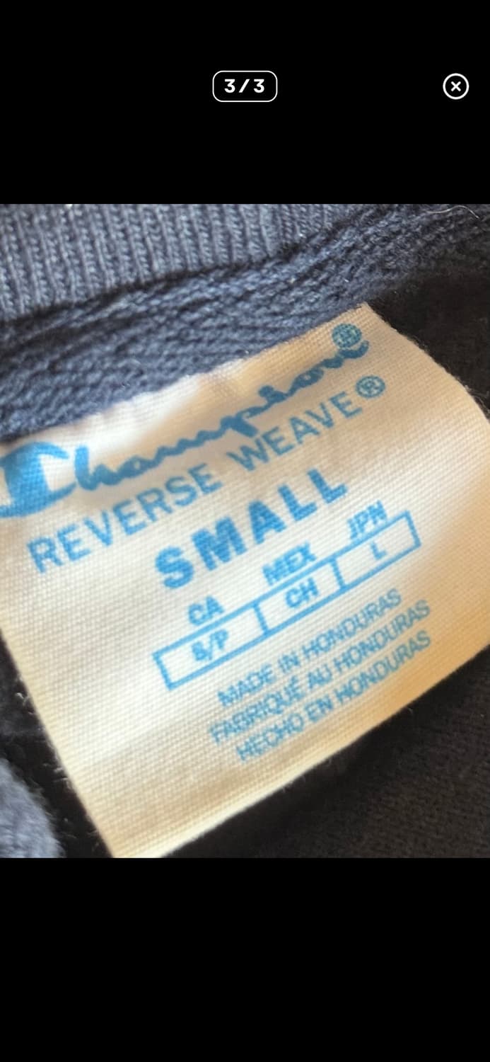 챔피온 리버스위브 후드티 S 상품이미지3