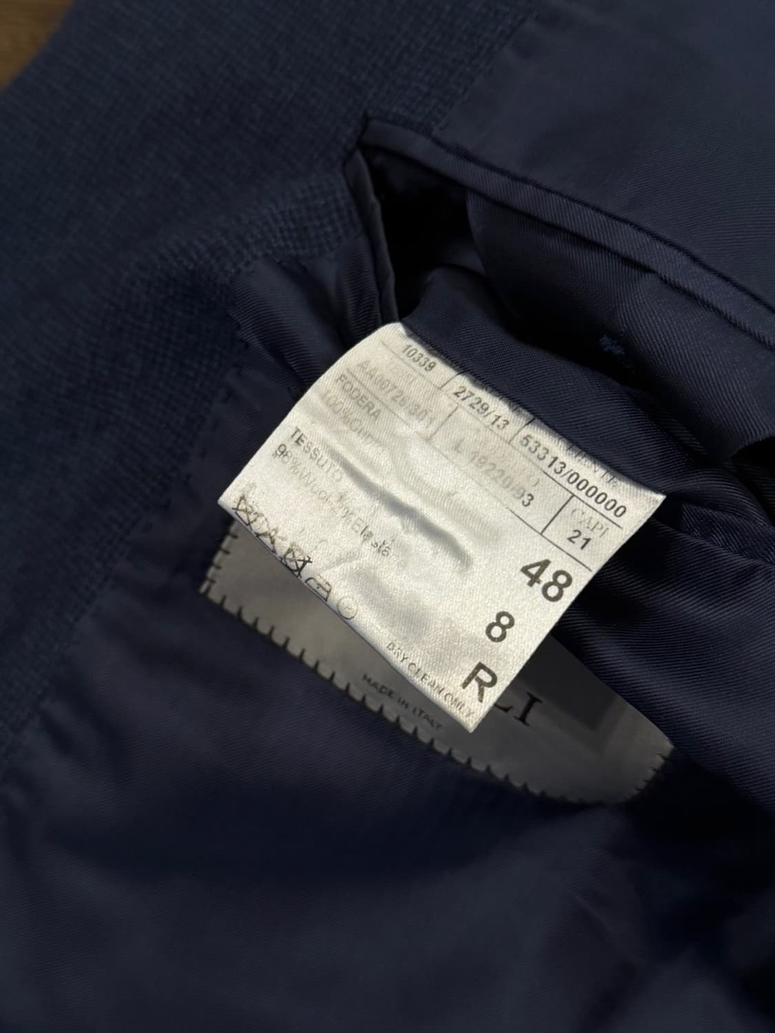 카날리 카루소 메이드 메인라벨 자켓 남성 이탈리아48/100 상품이미지9