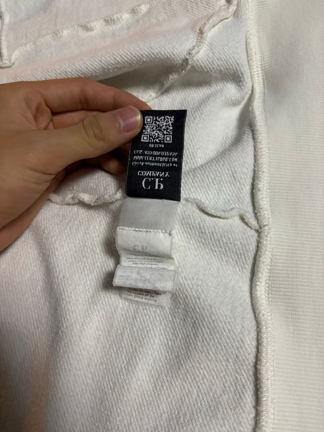 CP 컴퍼니 고글 후드집업 화이트 M 상품이미지7