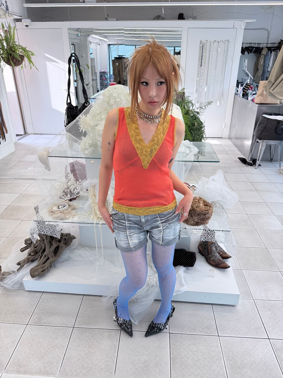 lace trim camisole 상품이미지2