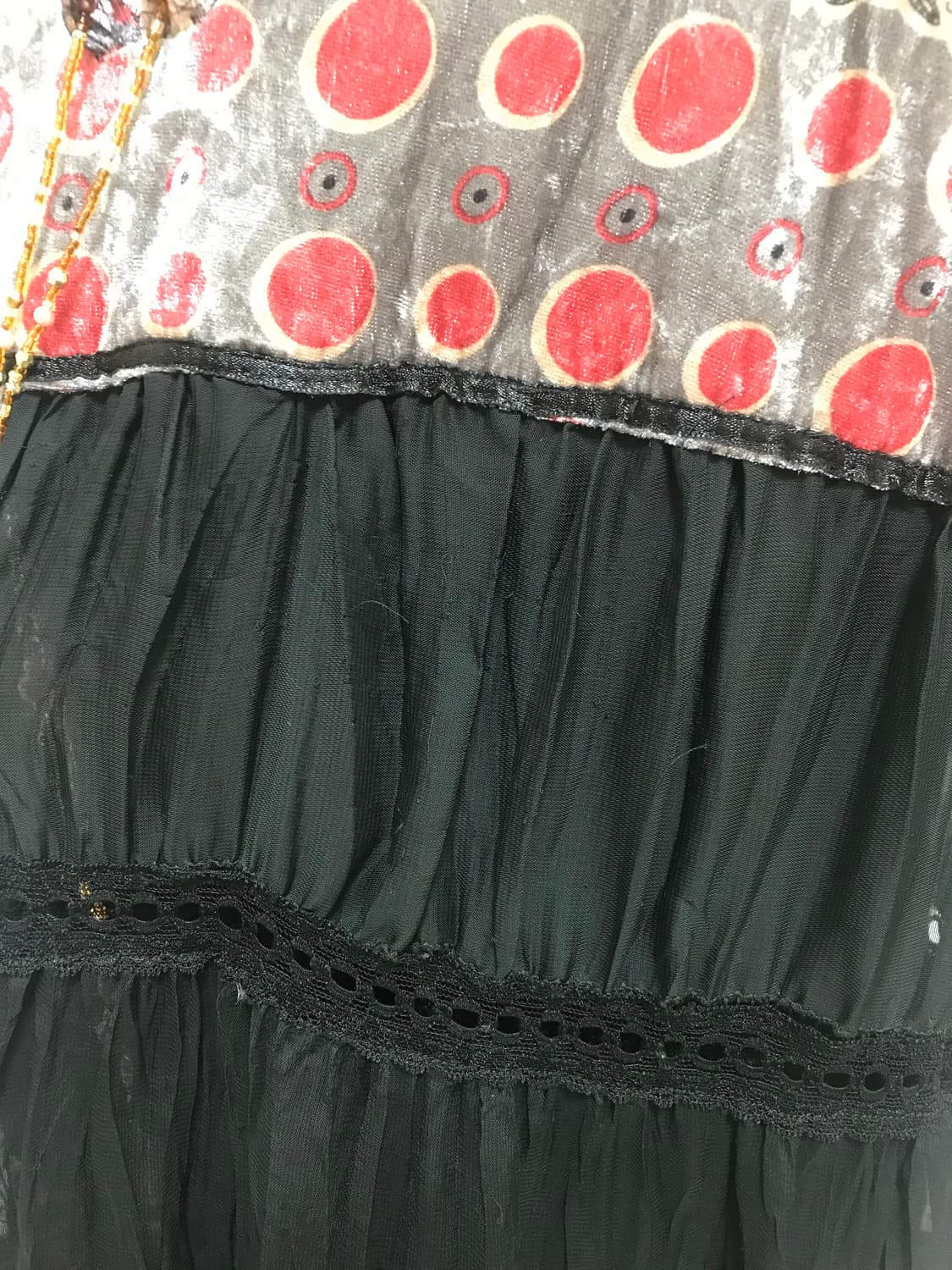 vintage velvet pattern one-piece 상품이미지9