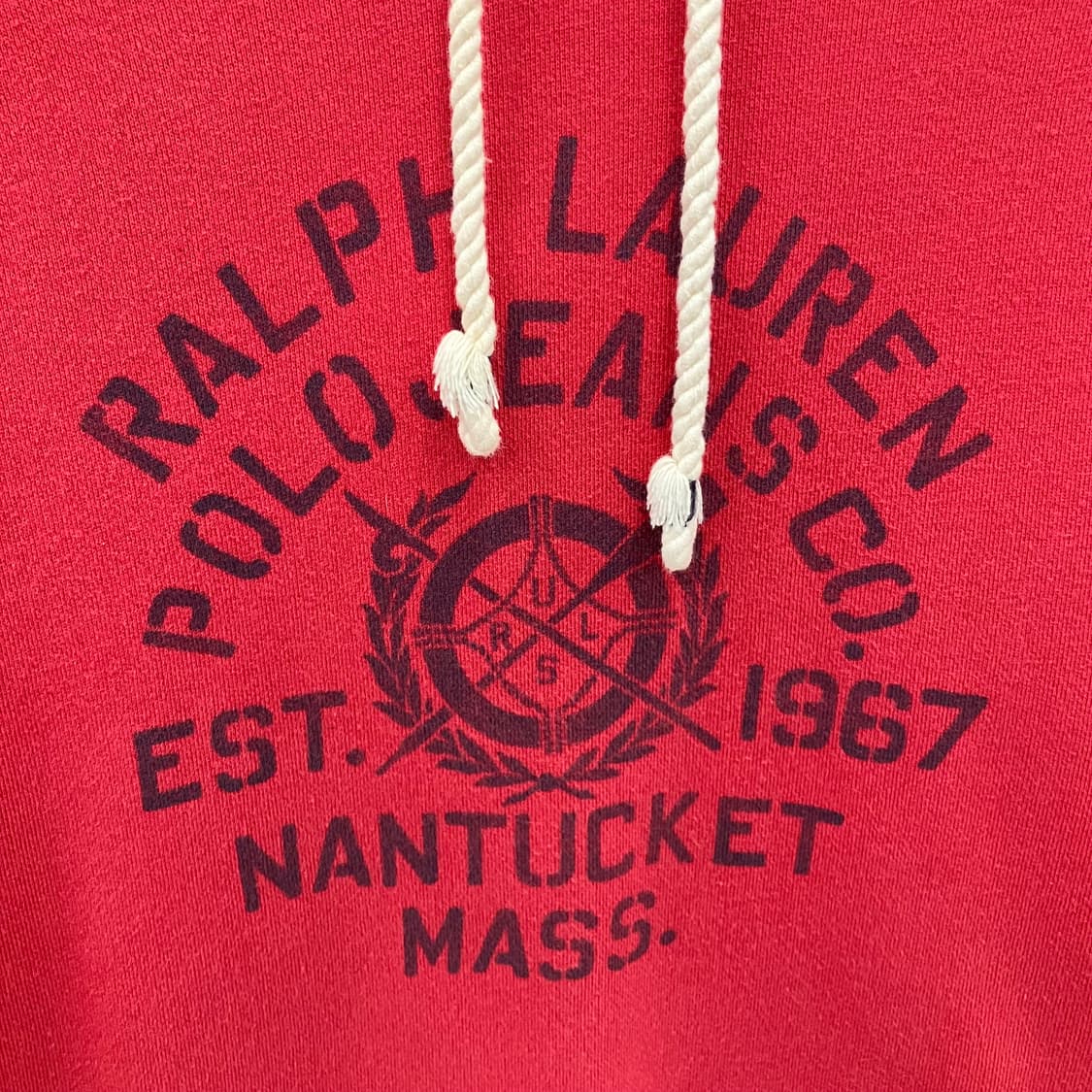 폴로 진스 컴퍼니 레드 후드티 S 상품이미지5