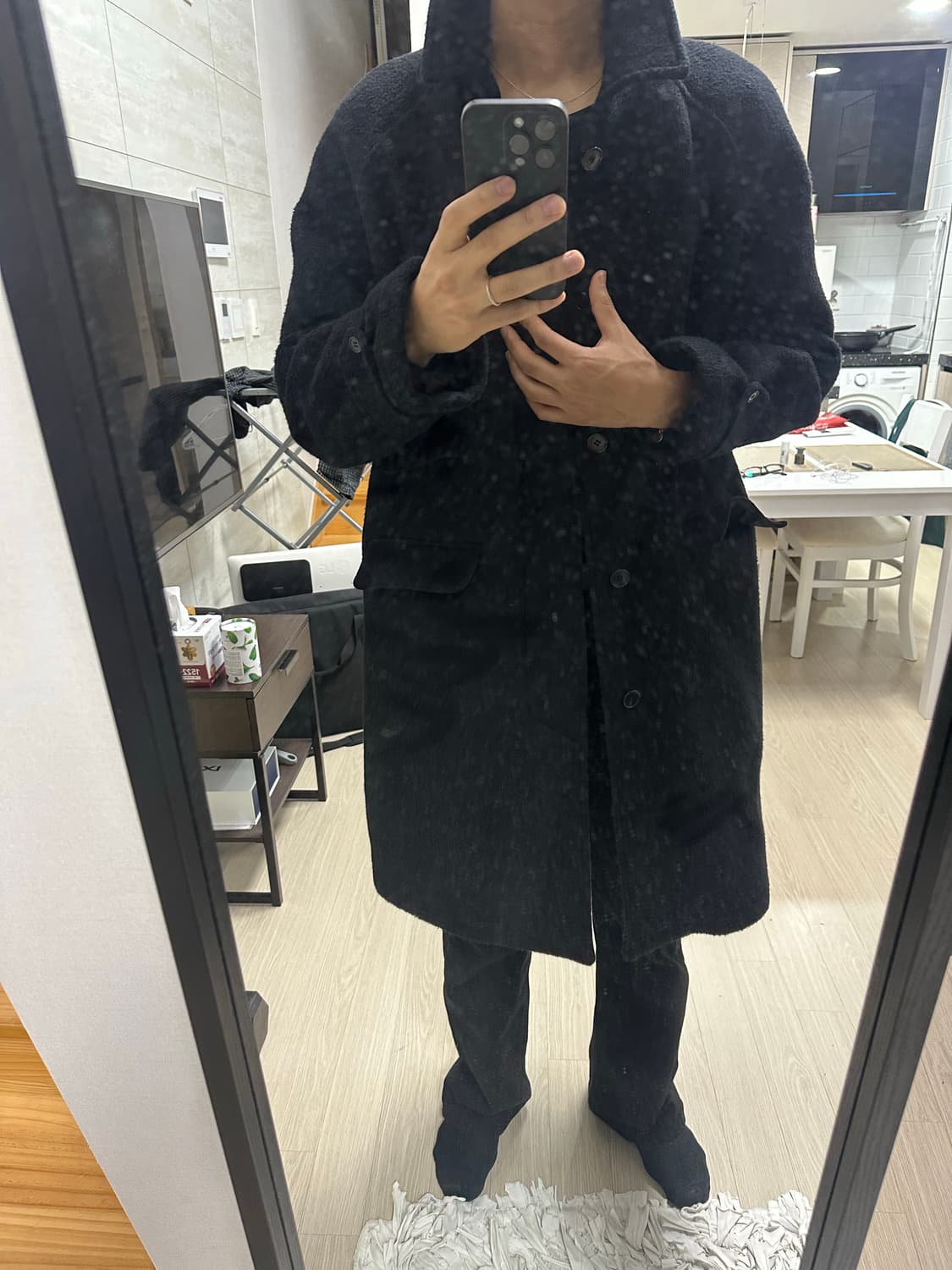 8division 자체 제작 울 알파카 롱 코트 상품이미지4