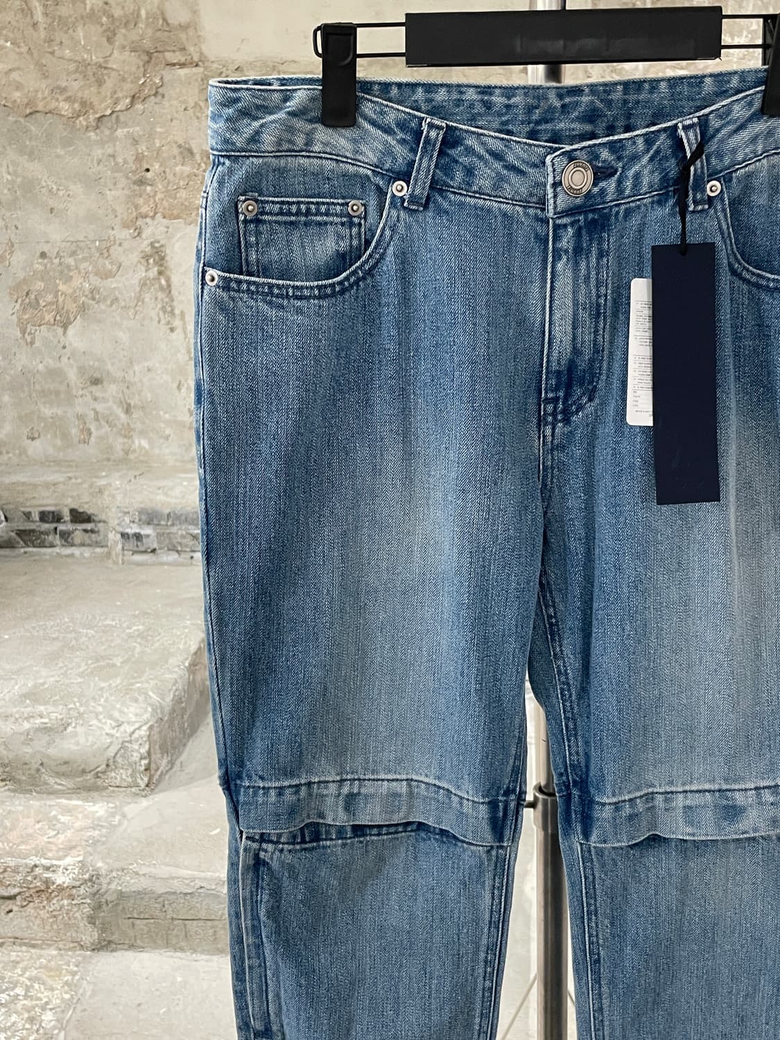 준지 중청 벨크로 니 데님 조거 팬츠 상품이미지2